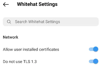 Instagram Whitehat Settings